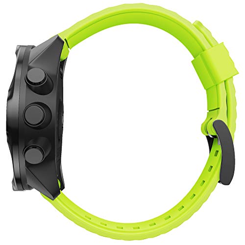 WIIKAI Pulsera de Repuesto Compatible para suunto 7/9/9 baro/Spartan Sport/D5 Silicona Reloj de Pulsera,