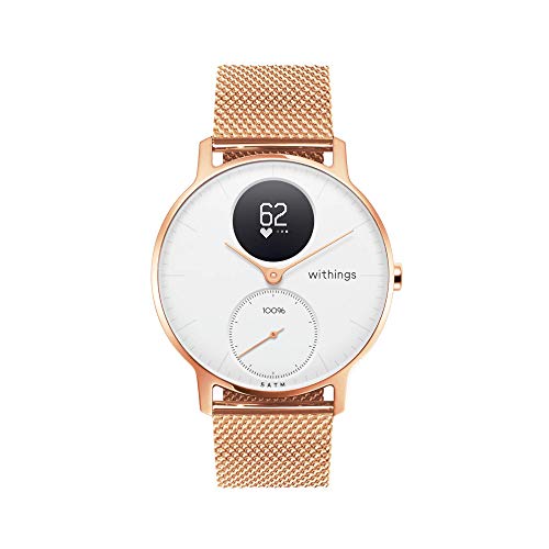 Withings Pulseras metálicas para los relojes ScanWatch, Steel HR, Steel HR Sport y Move, Milanese Rose Gold, Metal 18 mm [Exclusiva Amazon]