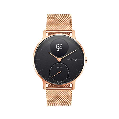 Withings Pulseras metálicas para los relojes ScanWatch, Steel HR, Steel HR Sport y Move, Milanese Rose Gold, Metal 18 mm [Exclusiva Amazon]