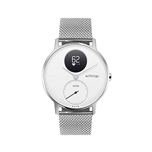 Withings Pulseras metálicas para los relojes ScanWatch, Steel HR, Steel HR Sport y Move, Plata Milanesa, Metal 18 mm [Exclusiva Amazon]