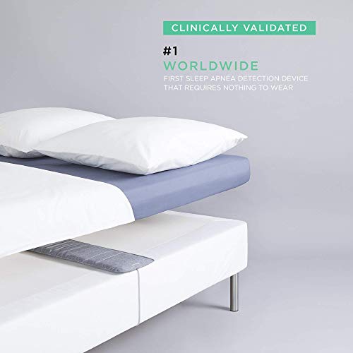 Withings Sleep Analyzer - Dispositivo de control del sueño, clínicamente probado, que se coloca bajo el colchón, detecta la apnea del sueño y analiza los ciclos del sueño