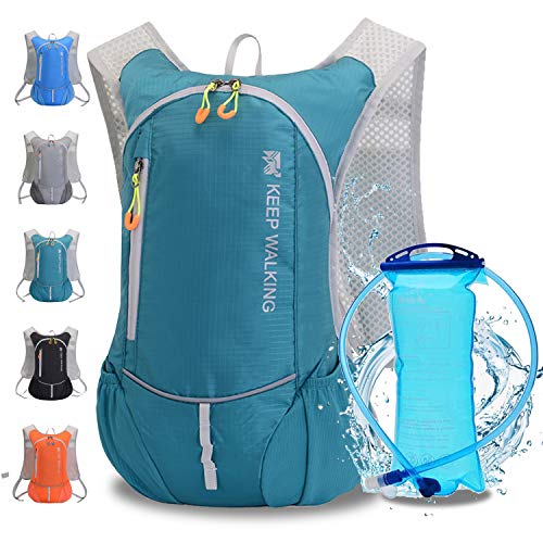 WLZP Mochila de hidratación con 2L Bolsa de Agua,Correr al Aire Libre Ciclismo Ciclismo Senderismo Escalada Esquí Caza Bolsa, Mochila de Agua con hidratación para Hombres y Mujeres