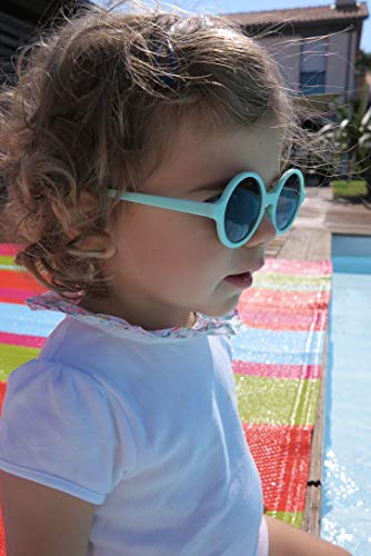 WOAM - Gafas de sol redondas para bebés - 0-2 años - Azul