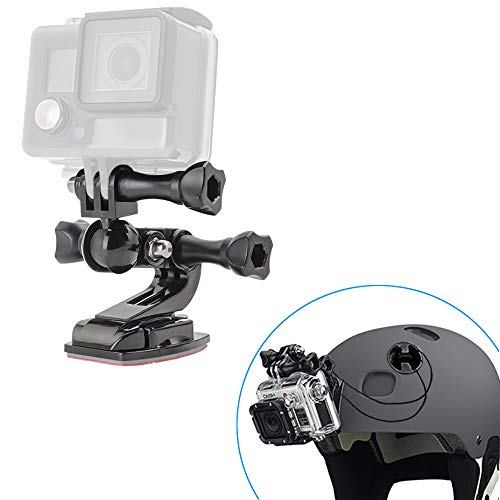 woleyi Soporte Motocicleta Casco para GoPro, Kit de Soporte Moto Barbilla Casco con Cuerda Seguridad para GoPro Hero 7 6 5 4 3, SJCAM, Canon, Nikon y Otras Action Camaras