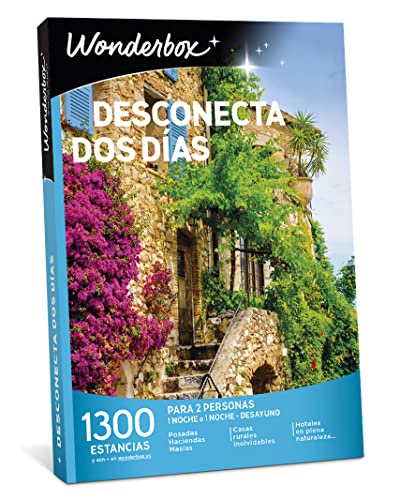 WONDERBOX Caja Regalo -DESCONECTA Dos DÍAS- 700 estancias Rurales para Dos Personas en haciendas, masías, Casas Rurales inolvidables, hoteles en Plena Naturaleza