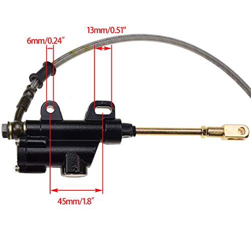 WOOSTAR Cilindro Maestro Freno Trasero Pinza Freno Moto Reemplazo para 125cc 110cc SSR Pit Dirt Bike China ATV Quad Scooter