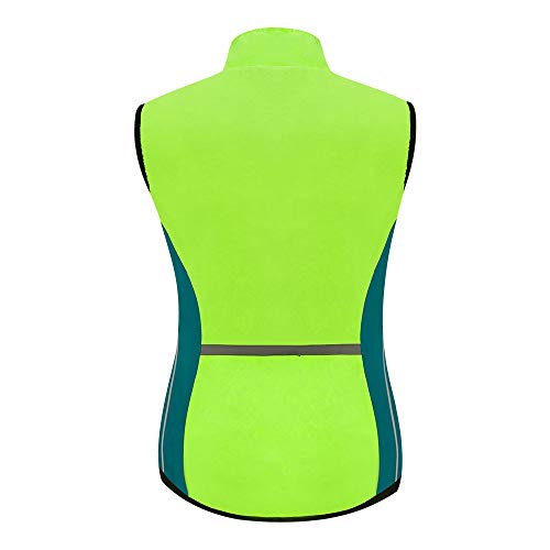 WOSAWE Chaleco de ciclismo para hombre Ligero y transpirable al aire libre Correr sin mangas Chaquetas de ocio Ropa deportiva(Armada XL)