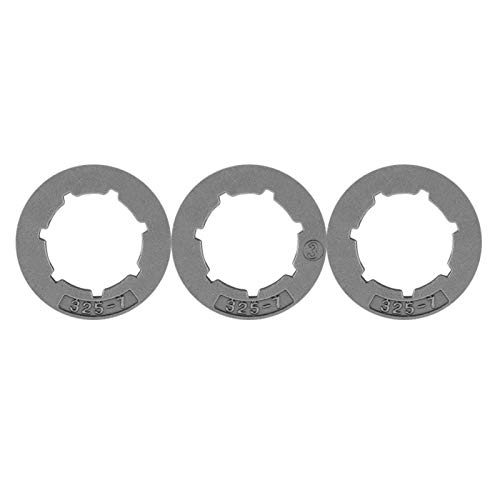 Wosune 325-7 Llanta de piñón pequeño, 3 Piezas .325-7 Llanta de piñón pequeño de 0,35 a 7 Dientes para STIHL 028029034039 MS290 MS310 MS390 Accesorios de Sierras para cortadoras de césped