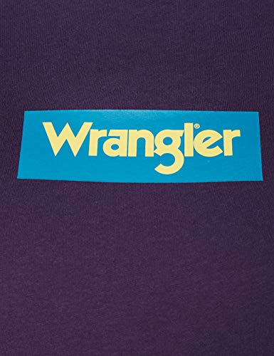 Wrangler Logo tee Camiseta, Purple Velvet, S para Mujer