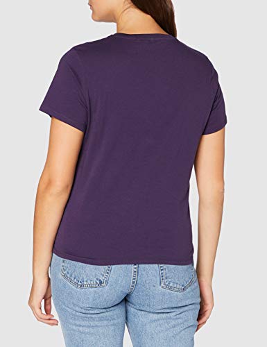 Wrangler Logo tee Camiseta, Purple Velvet, S para Mujer