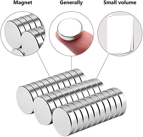 Wukong Imán de neodimio de 20x 3 mm, Mini imanes Extremadamente Fuertes,Para la cocina, Experimentos científicos,diseño de DIY, oficina (20 Piezas)