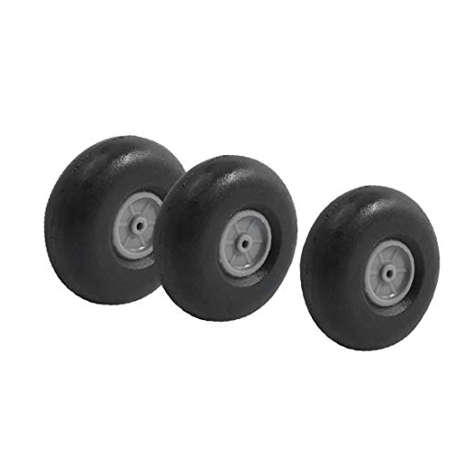 X-DREE 3pcs RC Airplane Parts Plastic Hub Rubber Spoke Wheel Tire 40mmx15mm(3pcs RC Airplane Parts Plastic Hub Rubber Spoke Wheel Tire 40mmx15mm