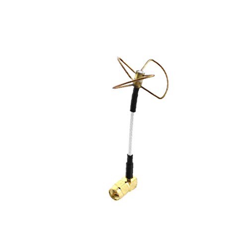 X-DREE RC Airplane SMA de ángulo recto 5.8GHz Omni-Direccional 3 Blade clove_r Antenna(RC Airplane Right Angle SMA 5.8GHz Omni-Directional 3 Blade clove_r