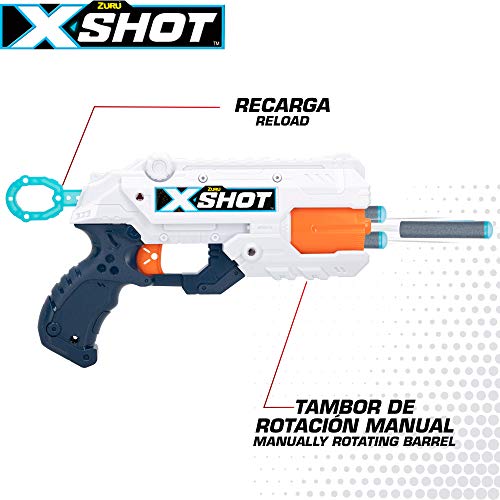 X-Shot - Pack 2 pistolas Reflex 6 X-Shot Excel + 3 botes (44770)