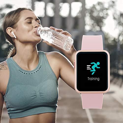 X-WATCH 54043 Keto Sun Reflect - Smartwatch, Monitor de Ejercicio, pulsómetro, Resistente al Agua IP68, batería hasta 20 días, Android e iOS, Color Plateado