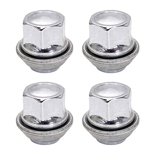 XIAOLAN 4/16 PC M12x1.5 Rueda de reemplazo Aleación de nueces 19 mm Ajuste para Ford FIT FOR C-MAX Cortina FIT FOR Focus Chrome (Color Name : 4Pcs)