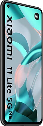 Xiaomi 11 Lite 5G NE - Smartphone con Pantalla de 6,55” DotDisplay FHD+ de 90 Hz, 6+128GB, Qualcomm Snapdragon 778G, Triple cámara de 64MP+8MP+5MP, Batería de 4250mAh, Negro trufa (Versión ES/PT)