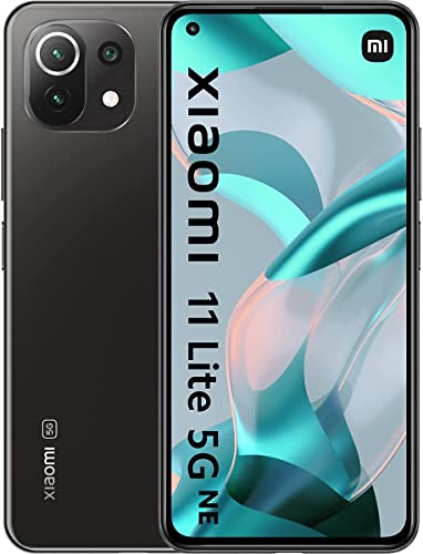 Xiaomi 11 Lite 5G NE - Smartphone con Pantalla de 6,55” DotDisplay FHD+ de 90 Hz, 6+128GB, Qualcomm Snapdragon 778G, Triple cámara de 64MP+8MP+5MP, Batería de 4250mAh, Negro trufa (Versión ES/PT)