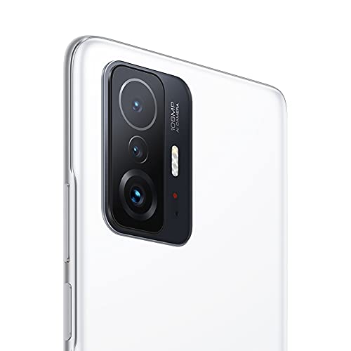 Xiaomi 11T 5G - Smartphone 8+128 GB, 6,67" AMOLED flat DotDisplay de 120 Hz, MediaTek Dimensity 1200-Ultra, cámara PRO de 108 MP, 5000 mAh, Blanco Luz de Luna (Versión ES)