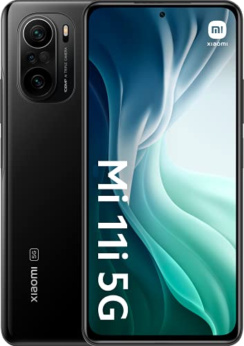 Xiaomi Mi 11i 5G - Smartphone 6.67'' (WiFi, Bluetooth 4.0, Qualcomm Snapdragon 888 2.84GHz, 128 GB de memoria interna, 8 GB de RAM, cámara de 108 MP), Negro [Versión ES/PT]