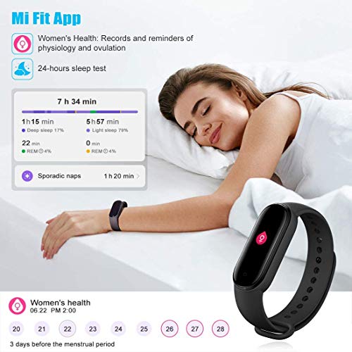 Xiaomi Mi Band 5 Pulsera de Actividad Inteligente, Nueva Carga magnética, Pantalla AMOLED de 1,1", 100+ Fondos de Pantalla temáticos, 24 horaspulsometro/Fitness Tracker, 50M a Prueba de Agua