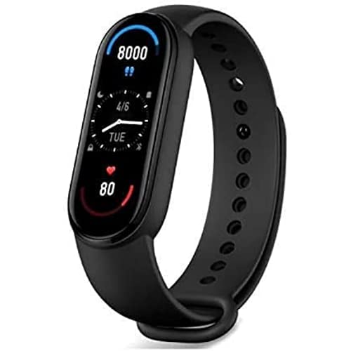 Xiaomi Mi Band 6 Pulsera Inteligente - Pantalla 1.56", Prueba Oxígeno en Sangre, 30 Modos Deportivos, Seguimiento Actividad, Monitoreo Ritmo Cardíaco, Sumergible 50 m, Bluetooth