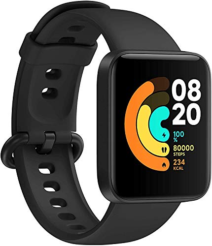 Xiaomi Mi Watch Lite - Reloj inteligente , GPS, control frecuencia cardíaca, 11 modelos de entrenamiento, color negro