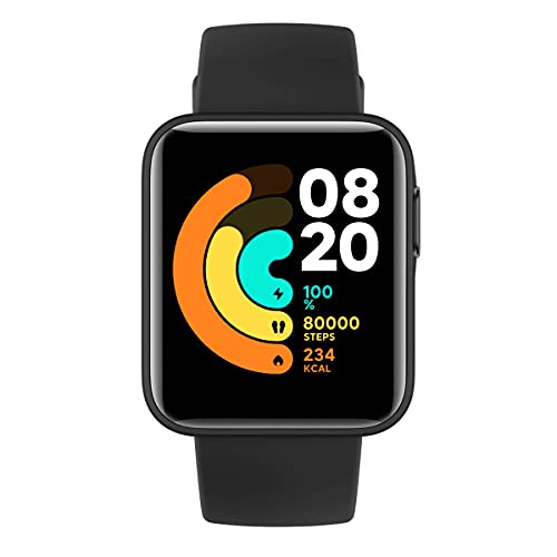 Xiaomi Mi Watch Lite - Reloj inteligente , GPS, control frecuencia cardíaca, 11 modelos de entrenamiento, color negro