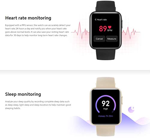 Xiaomi Mi Watch Lite Reloj Inteligente Impermeable Monitor de Sueño Reloj Deportivo para Monitor