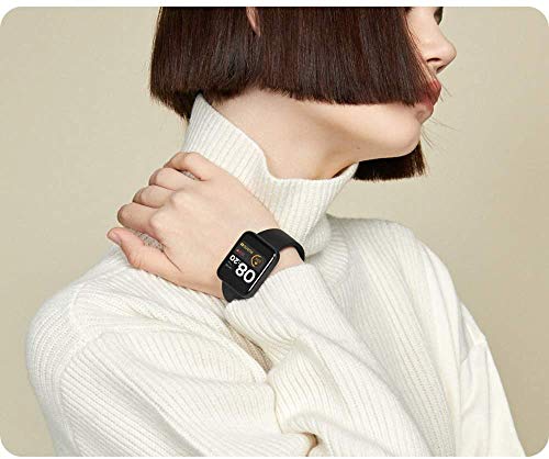Xiaomi Mi Watch Lite - Smartwatch Deportivo Inteligente, Pantalla HD 1.4", Monitor Sueño, Giroscopio 6 Ejes, 7 Modos Deportivos, Monitor 24/7, 5 ATM, Negro