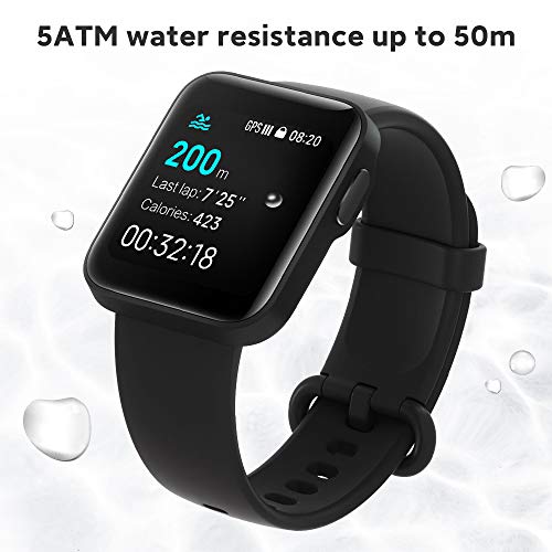 Xiaomi Mi Watch Lite smartwatch Reloj Inteligente Deportivos Impermeable Monitor de sueño Reloj Deportivo para Monitoreo de frecuencia cardíaca Control de música Notificaciones de Mensajes…