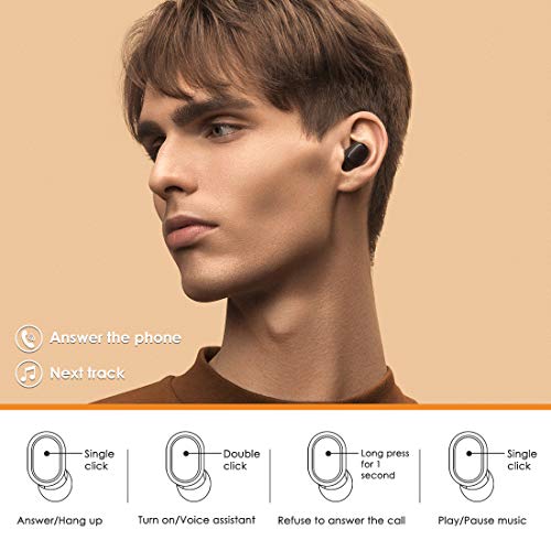 Xiaomi Redmi Airdots 2 Auriculares Bluetooth, Leelbox Auriculares inalámbricos BT5.0 Auriculares IPX4 Estéreo con Auriculares