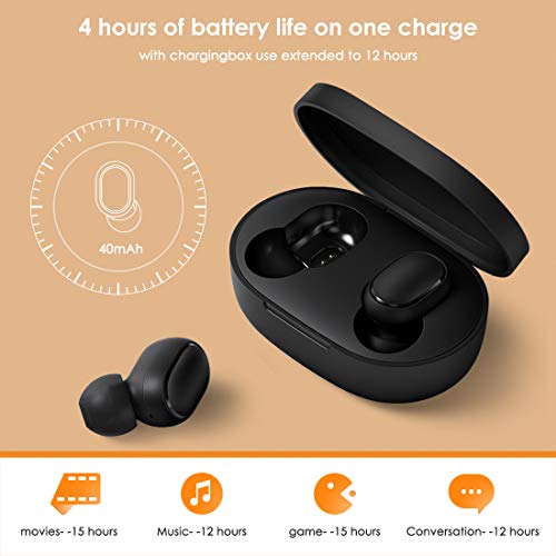 Xiaomi Redmi Airdots 2 Auriculares Bluetooth, Leelbox Auriculares inalámbricos BT5.0 Auriculares IPX4 Estéreo con Auriculares