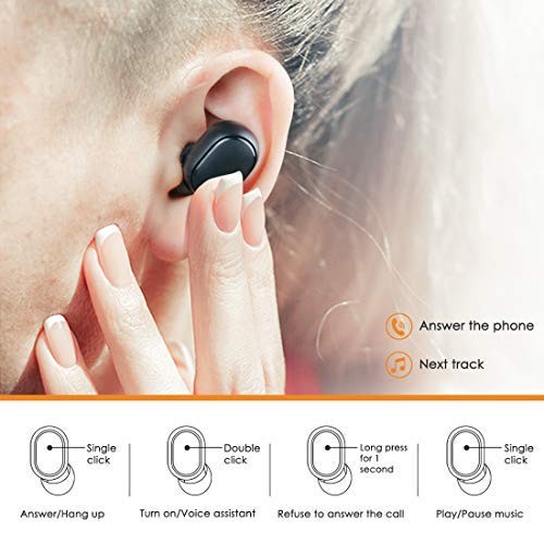 Xiaomi Redmi Airdots 2 Auriculares Inalámbricos, Superpow Auriculares Inalámbricos Xiaomi Wireless Earbuds Auriculares inalámbricos Bluetooth 5.0 Auriculares Bluetooth IPX4 con Auriculares