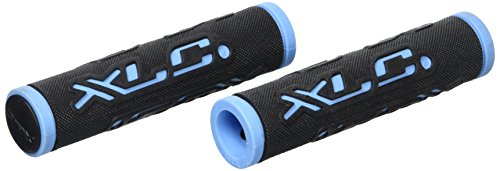 XLC 125 Mm, Negro/Azul Juego de puños Doble Color, Unisex Adulto