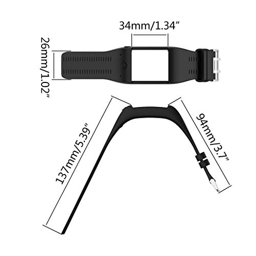 xllLU Correa de reloj de repuesto de silicona cómoda para Polar M600 Smart Watch Correa de pulsera duradera y colorida serie 3