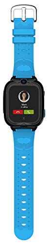 XPLORA XGO 2 - Teléfono Reloj 4G para niños (SIM no incluida) - Llamadas, Mensajes, Modo Colegio, SOS, GPS, Cámara, Linterna y Podómetro - Incluye 2 años de garantía (Azul)