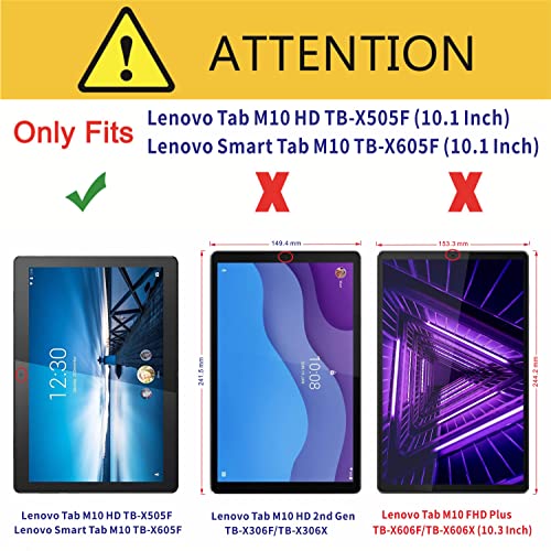 XunyLyee Funda infantil Compatible con Lenovo Tab M10, EVA Prueba de golpes funda protectora com Mango de para Lenovo Tab M10 HD TB-X505 /Lenovo Tab M10 TB-X605 (10.1 Pulgadas)- Azul