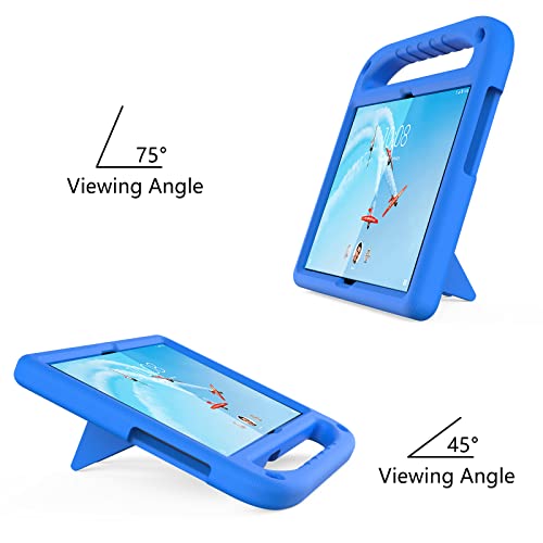 XunyLyee Funda infantil Compatible con Lenovo Tab M10, EVA Prueba de golpes funda protectora com Mango de para Lenovo Tab M10 HD TB-X505 /Lenovo Tab M10 TB-X605 (10.1 Pulgadas)- Azul