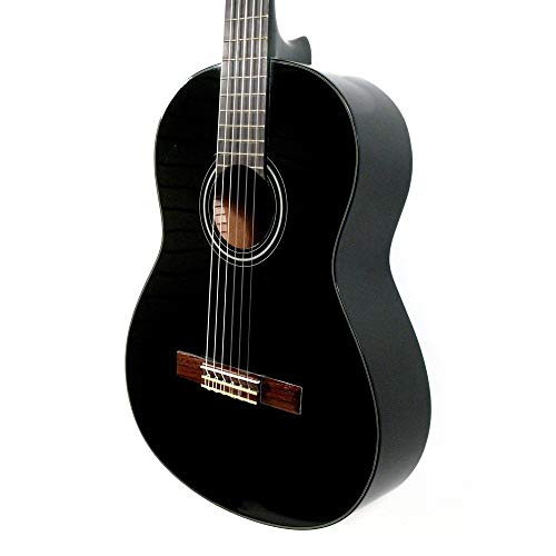 Yamaha C40 II Guitarra Clásica Guitarra 4/4 de madera, 65 cm 25 9/16”, 6 cuerdas de nylon, Color Negro (Acabado brillante)