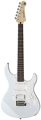 Yamaha Pacifica 012 Guitarra Eléctrica 4/4 de madera, 64.77 cm, escala 25.5 pulgadas, 6 cuerdas, selector pastillas de 5 posiciones, Color Blanco