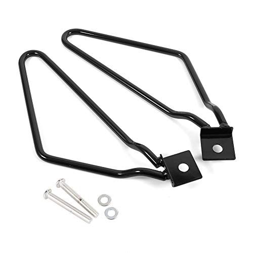 Yctze Soporte de montaje de alforjas, 2x Soporte de montaje de alforjas de motocicleta Soporte para XL883/1200 HD1450/1584, para alforja de motocicleta