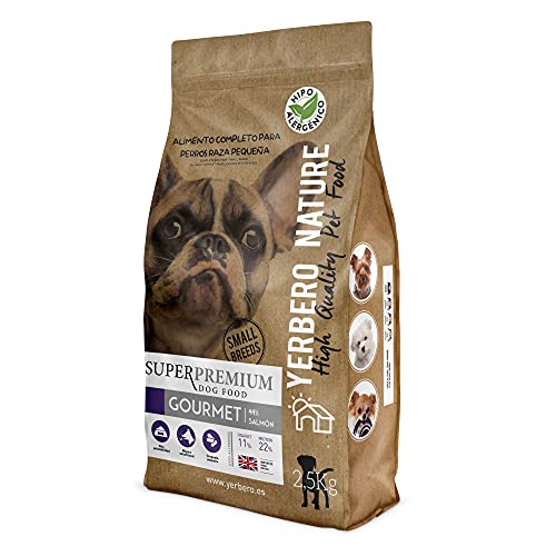 YERBERO Nature Gourmet salmón/boniato Comida Hipoalergénica para Perros de Razas Mini 2,5kg