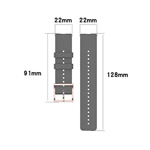 Yikamosi Compatible con Polar Grit X Watch Correa,22mm liberación rápida Silicona Suave Oro Rosa Cierre de Acero Inoxidable Correas de Repuesto para Polar Grit X/Vantage M/M2,Naranja