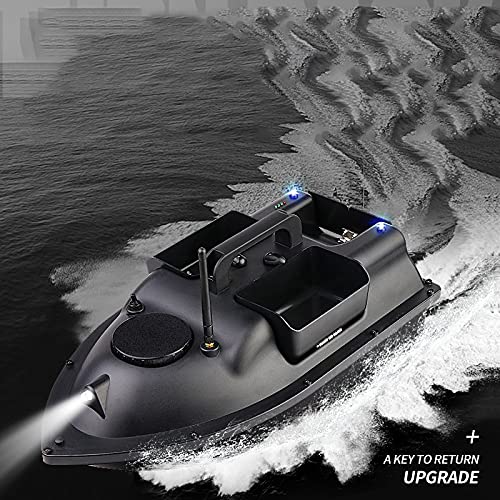 YLLLLY V18 RC Pesca Bait Boat GPS Posicionamiento Automático Devolución Tres Warehouse Dual-Motor Control Remoto Herramientas de Pesca 12000mAh, Barco de Cebo, Barco de Cebo de Pesca, Barco de