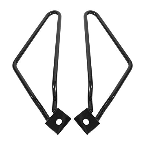 Ymiko Soporte para alforjas para Motocicleta, 2 Soportes para alforjas para Motocicleta, Soporte Negro, Compatible con XL883 / 1200 HD1450 / 1584(Negro)