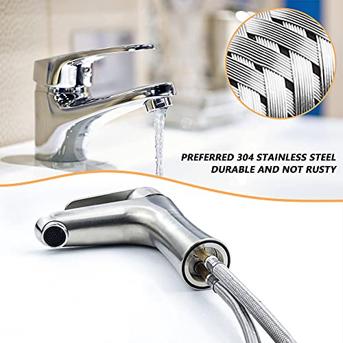 YngFfb 500mm Latiguillo Para Grifo, 2PCS Latiguillos De Fontanería, Colas Flexibles Trenzadas Del Grifo Del Tubo De Manguera Del Acero Inoxidable Para El Lavabo, Grifos De La Cocina