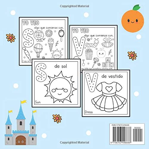 Yo veo todo-I Spy With My Little Eye...Everything in Spanish: A Fun Alphabet Coloring Picture Book for Kids Ages 2-5