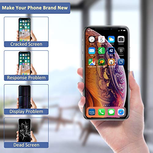 Yodoit Pantalla LCD para iPhone X Reemplazo Negro, 5.8 Pulgadas Display y Digitalizador Táctil Vidrio con Herramientas, Compatible con Modello A1865, A1901, A1902