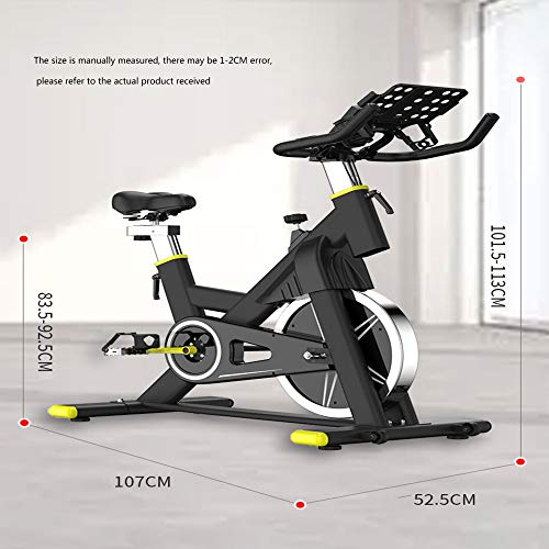 YUANP Bicicletas Estaticas Pequeñas,bicis Indoor Elípticas De Fitness Spinning Bicicleta Spinning Profesional Baratas Mejor Bicicleta Estatica Bici Estática Indoor,Black